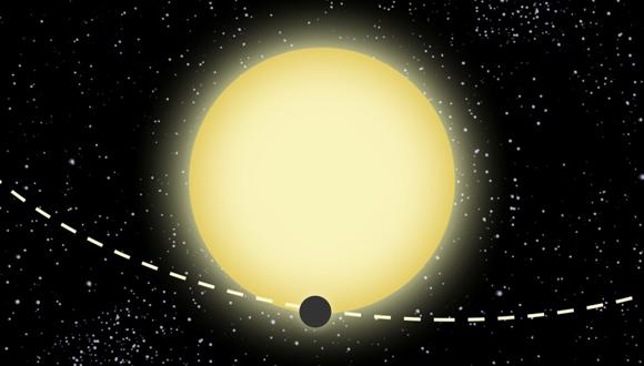 Concepto artístico del planeta Kepler-76b.